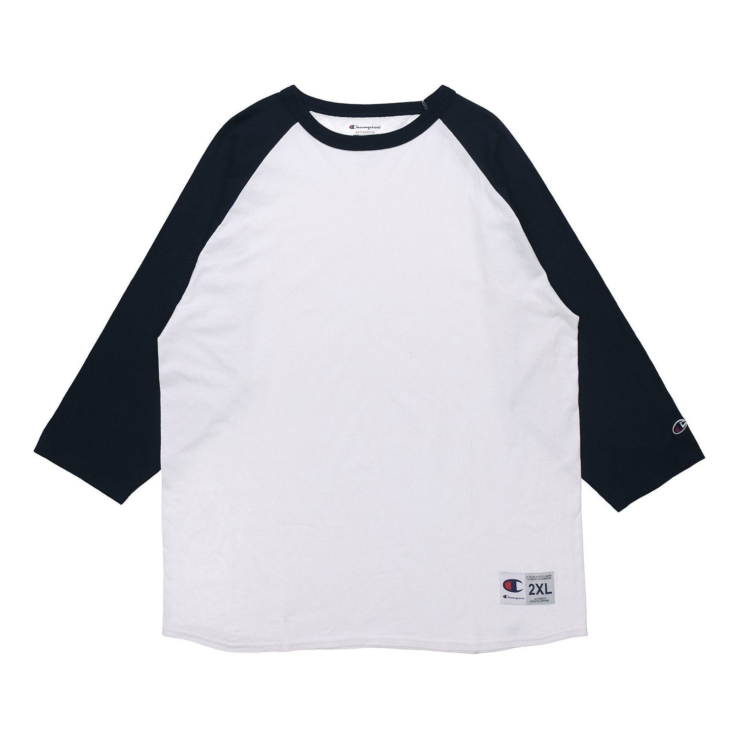 Tričko Champion Three-Quarter Sleeve T-Shirt Biela | T137-WHITE/NAVY, 0