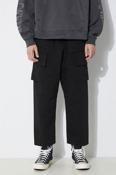 Cargo nohavice Rick Owens Woven Pants Creatch Cargo Cropped Drawstring Trousers Čierna | DU01D1371.CB.09, 0