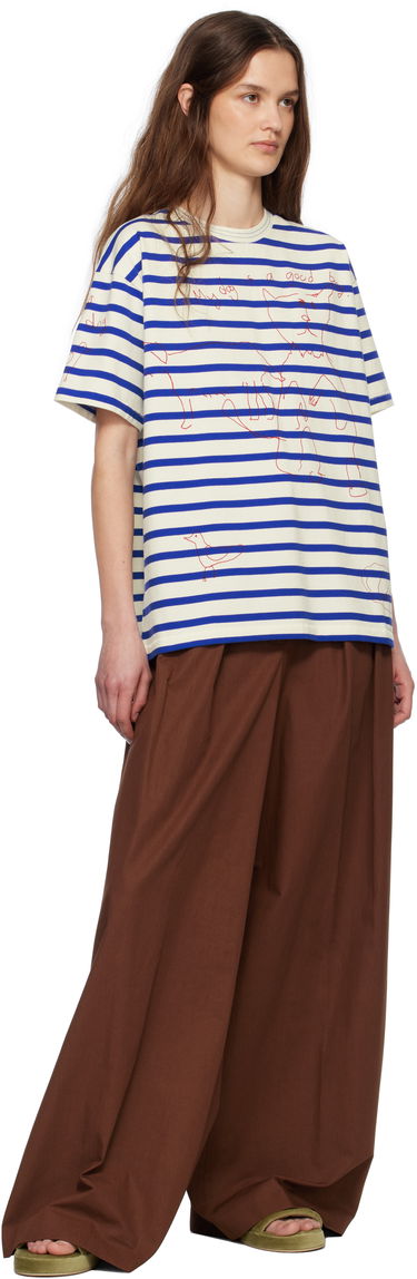 Tričko Bode Bode Margate Striped T-Shirt Biela | MRS25CS003, 3
