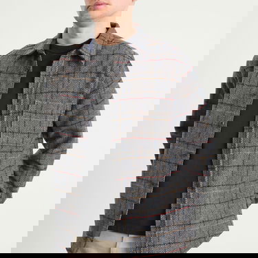 Košeľa Portuguese Flannel Flannel Herringbone Plaid Overshirt Rôznofarebný | AW25076-GRY, 5