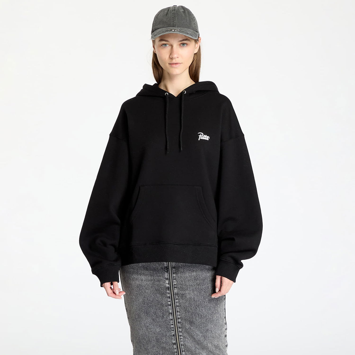 Mikina Patta Patta Bark Boxy Hoodie Čierna | POC-SS25-2050-325-0009-001, 0