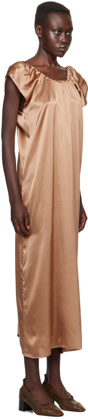 Šaty Baserange Silk Midi Dress Hnedá | DRMAX-SS-WI24, 1