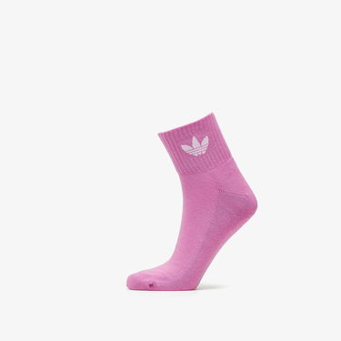 Spodná bielizeň a ponožky adidas Originals Mid Ankle Crew Socks 3-Pack Ružová | HL9229, 5