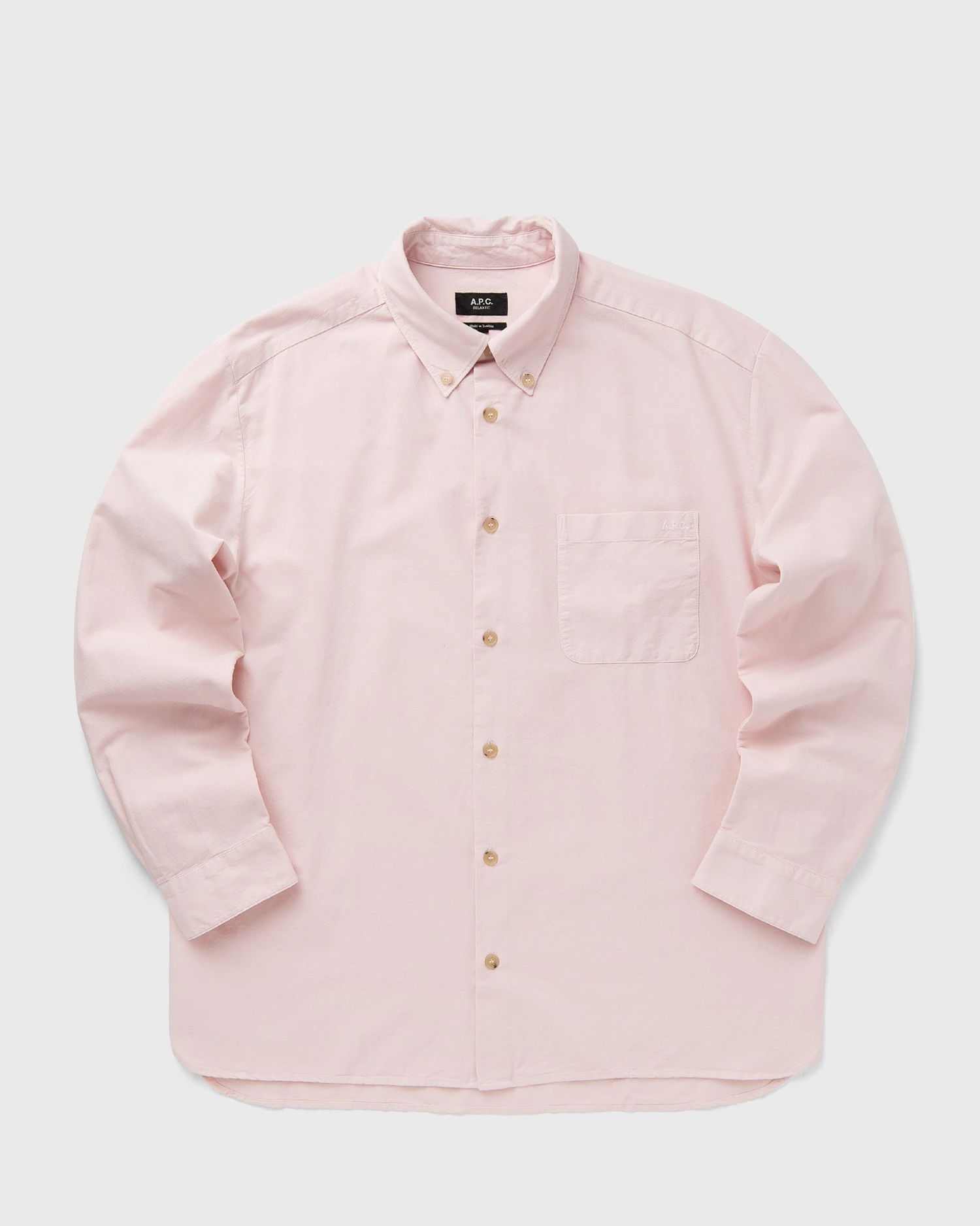 Košeľa A.P.C. A.P.C. Mateo Logo Shirt Ružová | COHAH-H12599-FAA, 1
