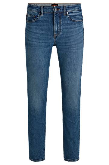 Džínsy BOSS Delaware Slim-Fit Comfort-Stretch Jeans Modrá | 50532496, 0