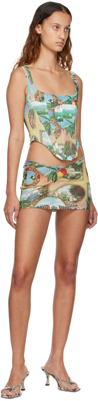 Sukňa Miaou Miaou Campbell Postcard Print Tank Top Rôznofarebný | 7020PM1PSC, 3