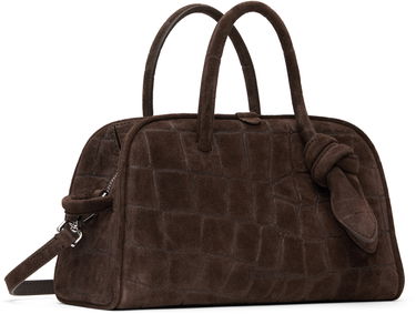 Kabelka Jacquemus Jacquemus Small Turismo Suede Croc-Embossed Bag Hnedá | 25E251BA416-3243, 1