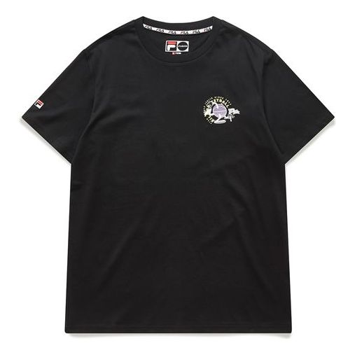 Tričko FILA Fusion Basketball Print T-Shirt Čierna | T11M026106F-BK, 0
