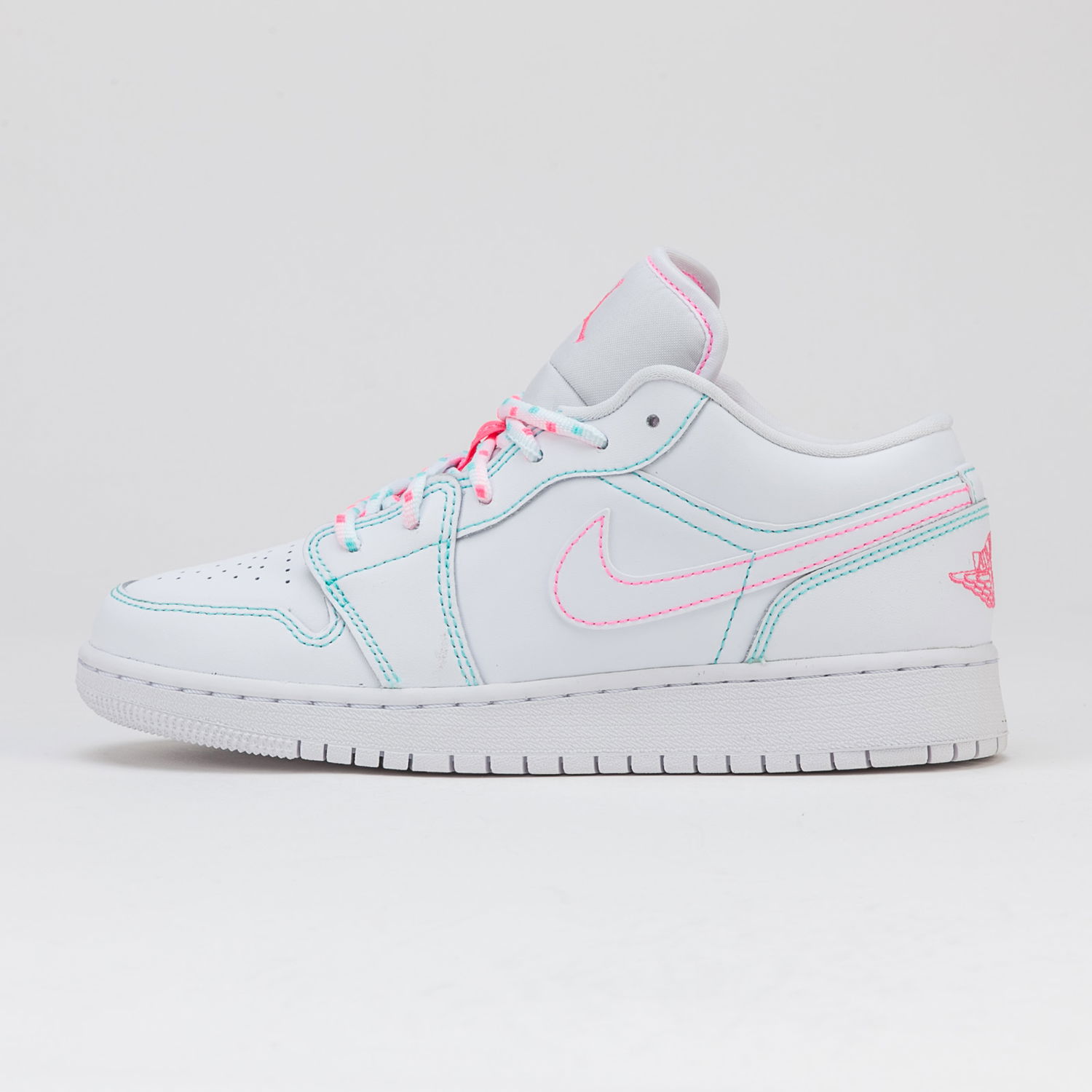 Tenisky a topánky Jordan Air Jordan 1 Low "Aurora Green" GS Biela | 554723-101, 0