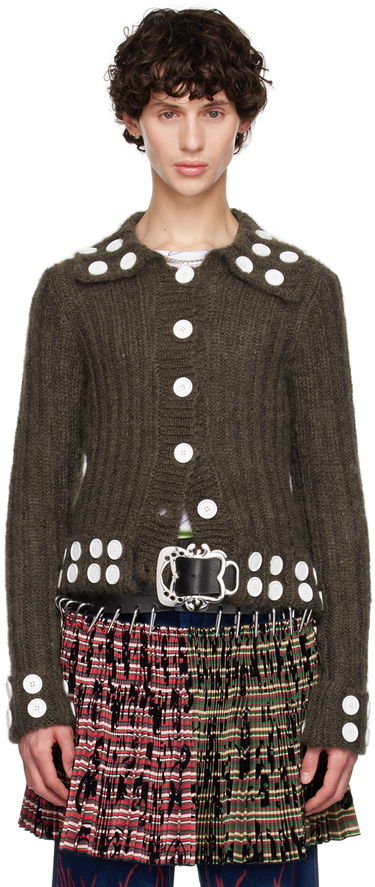 Sveter Chopova Lowena Chopova Lowena Button Embellished Cardigan Zelené | 5191, 4
