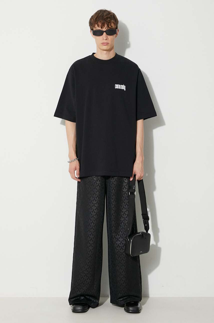 Tričko Marcelo Burlon Disco God T-Shirt Čierna | CMAA054F23JER0091001, 1