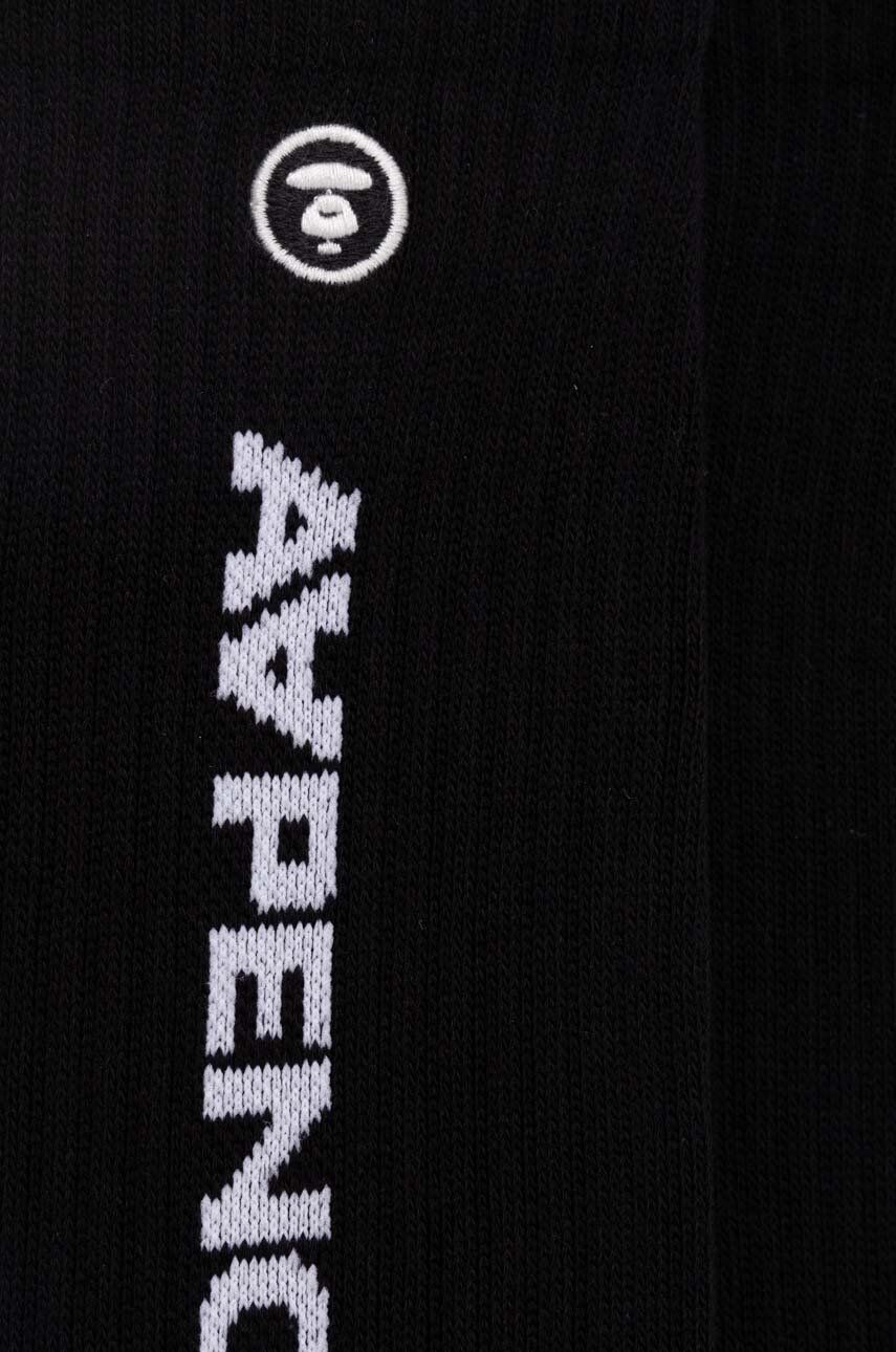 Ponožky AAPE by A Bathing Ape AAPE Socks Čierna | AAPSOM4867XXM, 1