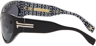 Slnečné okuliare Marc Jacobs Marc Jacobs 'The Icon' Wrapped Sunglasses Čierna | MJ 1087/S 716736860831, 2