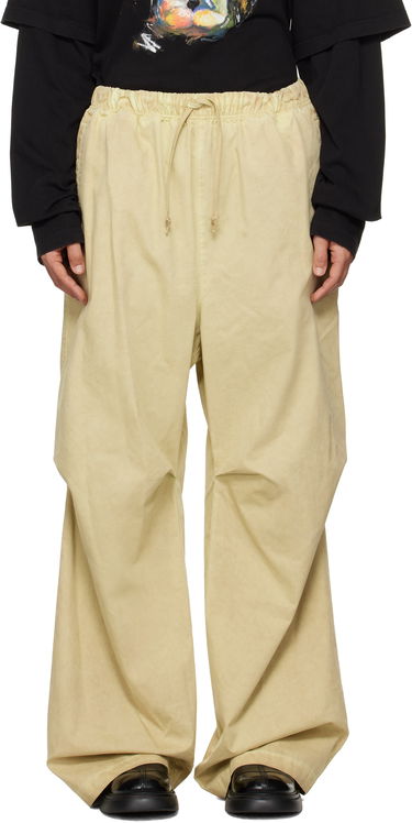 Tepláky We11done We11done Tucked Wide Leg Trousers Žltá | WD-PT3-24-262-U-GR, 0