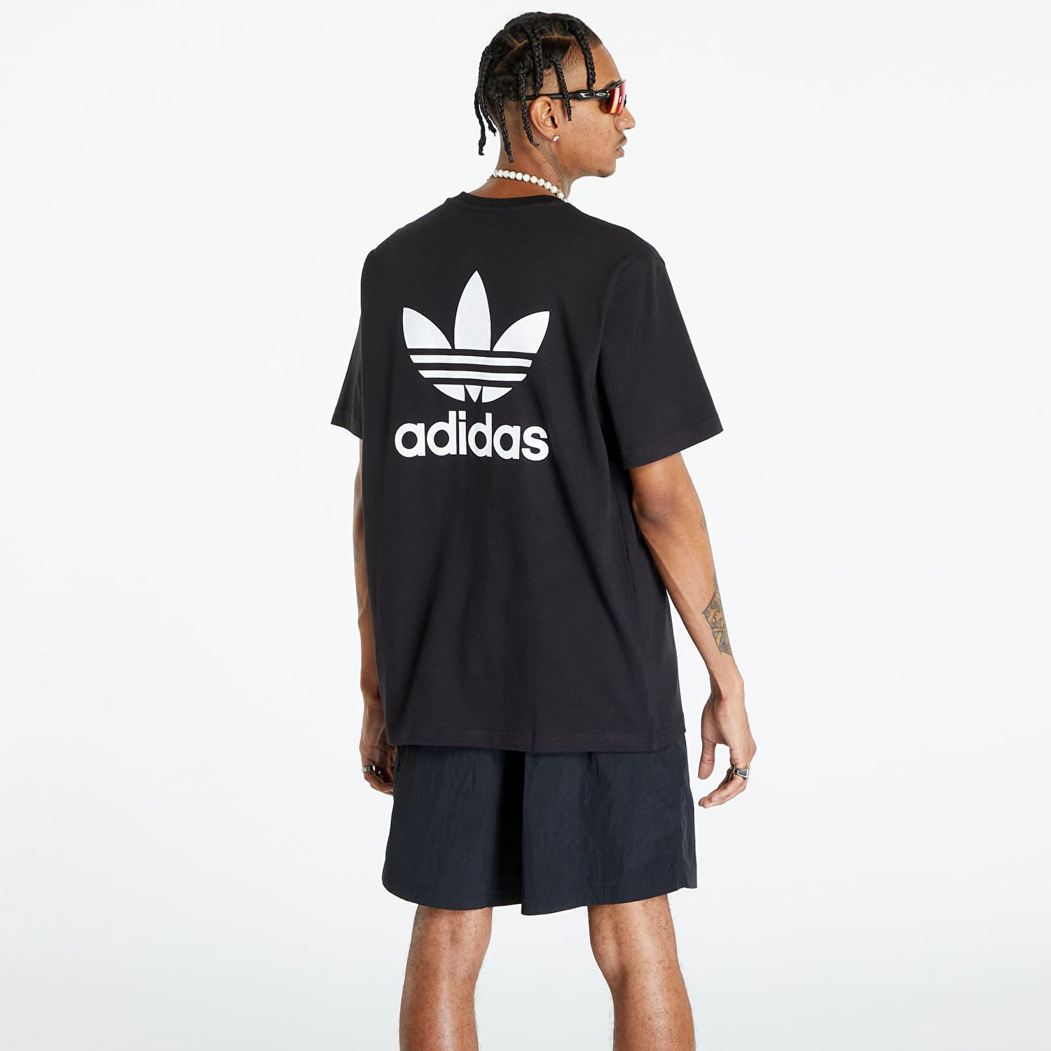 Tričko adidas Originals Back+Front Trefoil Boxy Tee Čierna | II5760, 1