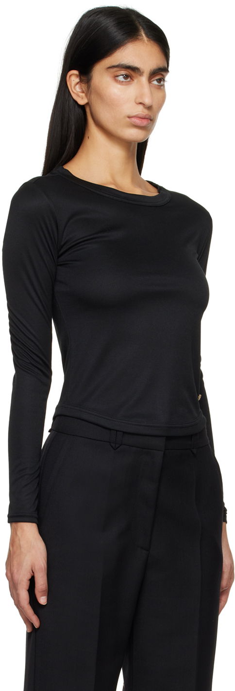 Tričko Anine Bing Jane Long Sleeve T-Shirt Čierna | A-08-4408-000, 1