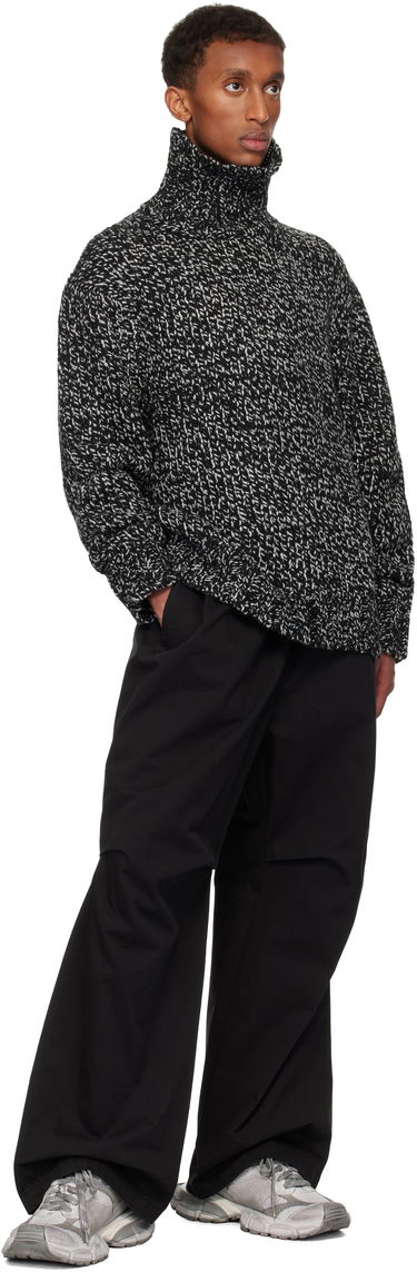 Sveter We11done We11done Chunky Knit Turtleneck Sweater Čierna | WD-KT3-24-651-U-B2, 3
