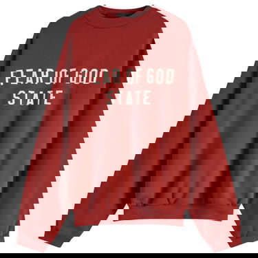 Mikina Fear of God Heavy Fleece Crew Sweat by Fear of God ESSENTIALS Červená | 192BT246236F, 0