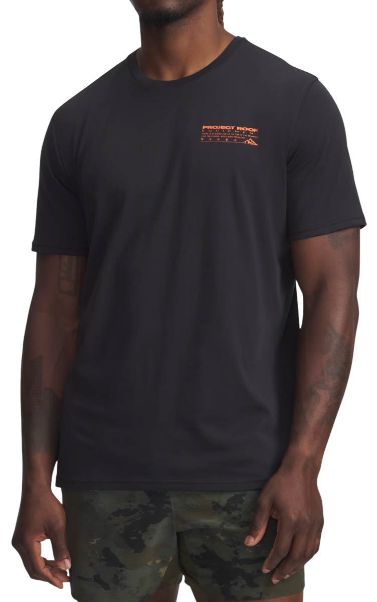 Tričko Under Armour Project Rock Q4 1 Short Sleeve Graphic T-Shirt Čierna | 6005034-002