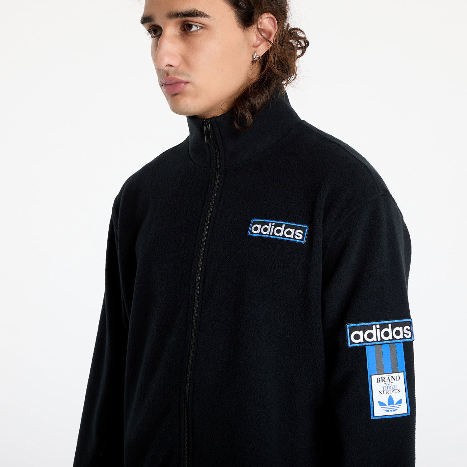Bunda adidas Originals Jacket adidas Polar Fleece Adibreak Tracksuit Black L Čierna | IY4847, 1