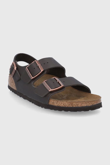 Tenisky a topánky Birkenstock Birkenstock Milano Leather Sandals Hnedá | 34103, 1
