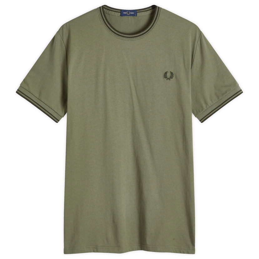 Tričko Fred Perry Twin Tipped T-Shirt Zelené | M1588-W49