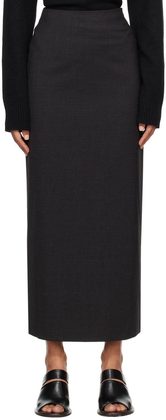 Sukňa Loulou de Saison Loulou de Saison Samos Midi Skirt Čierna | SAMOS, 0