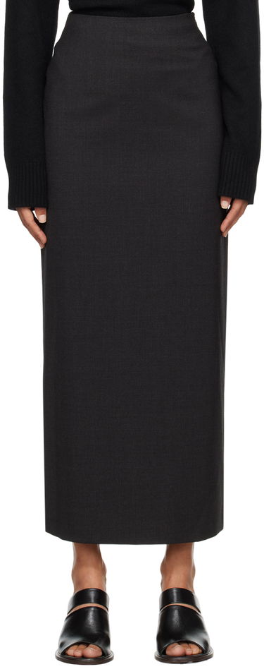 Sukňa Loulou de Saison Loulou de Saison Samos Midi Skirt Čierna | SAMOS, 0