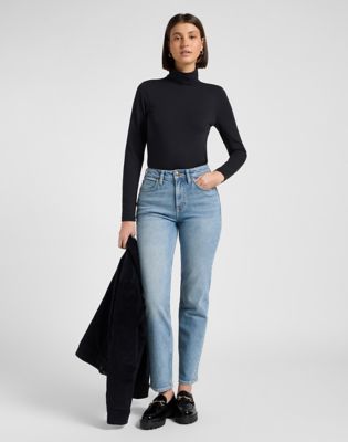 Košeľa Lee Slim Long Sleeve Turtle Neck Top Unionall Čierna | 112370968, 1