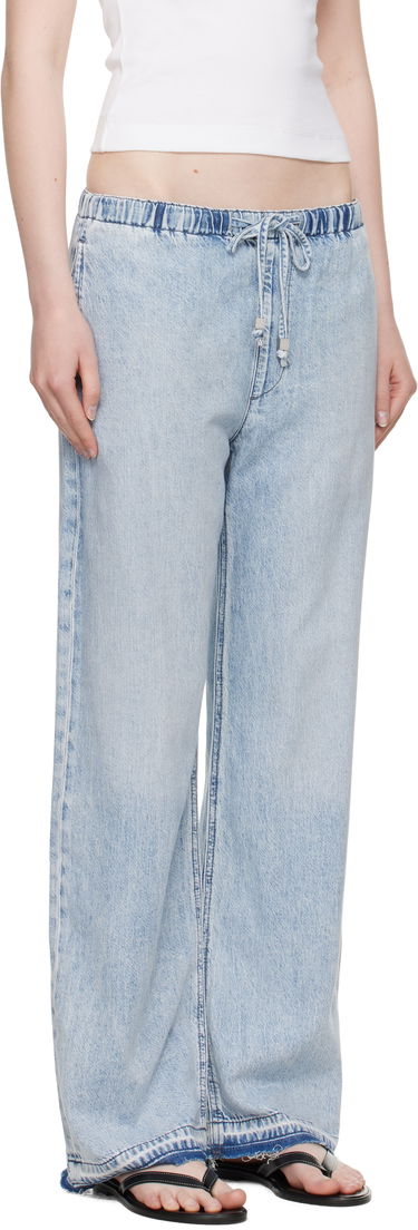 Džínsy rag & bone rag & bone Logan Ultra Featherweight Wide-Leg Jeans Modrá | WDD25S7009UFKI, 4