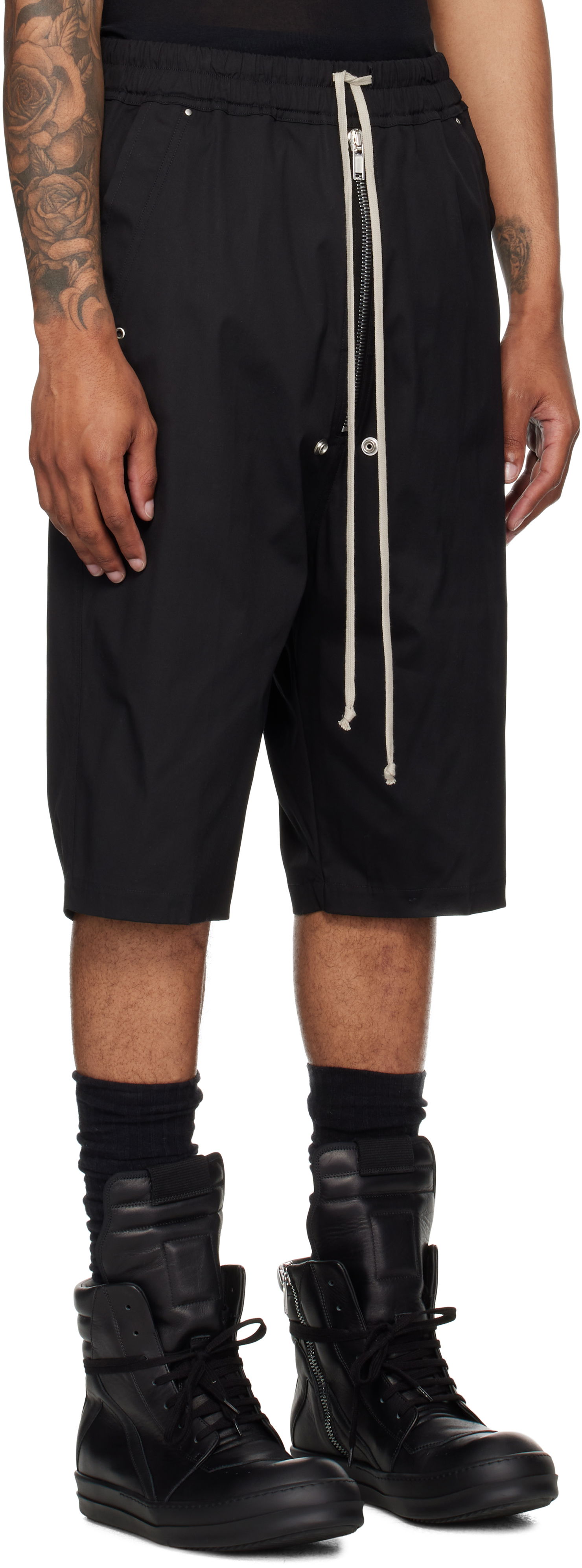 Šortky Rick Owens Rick Owens Bela Pods Shorts Čierna | RU02E1349 TE, 1