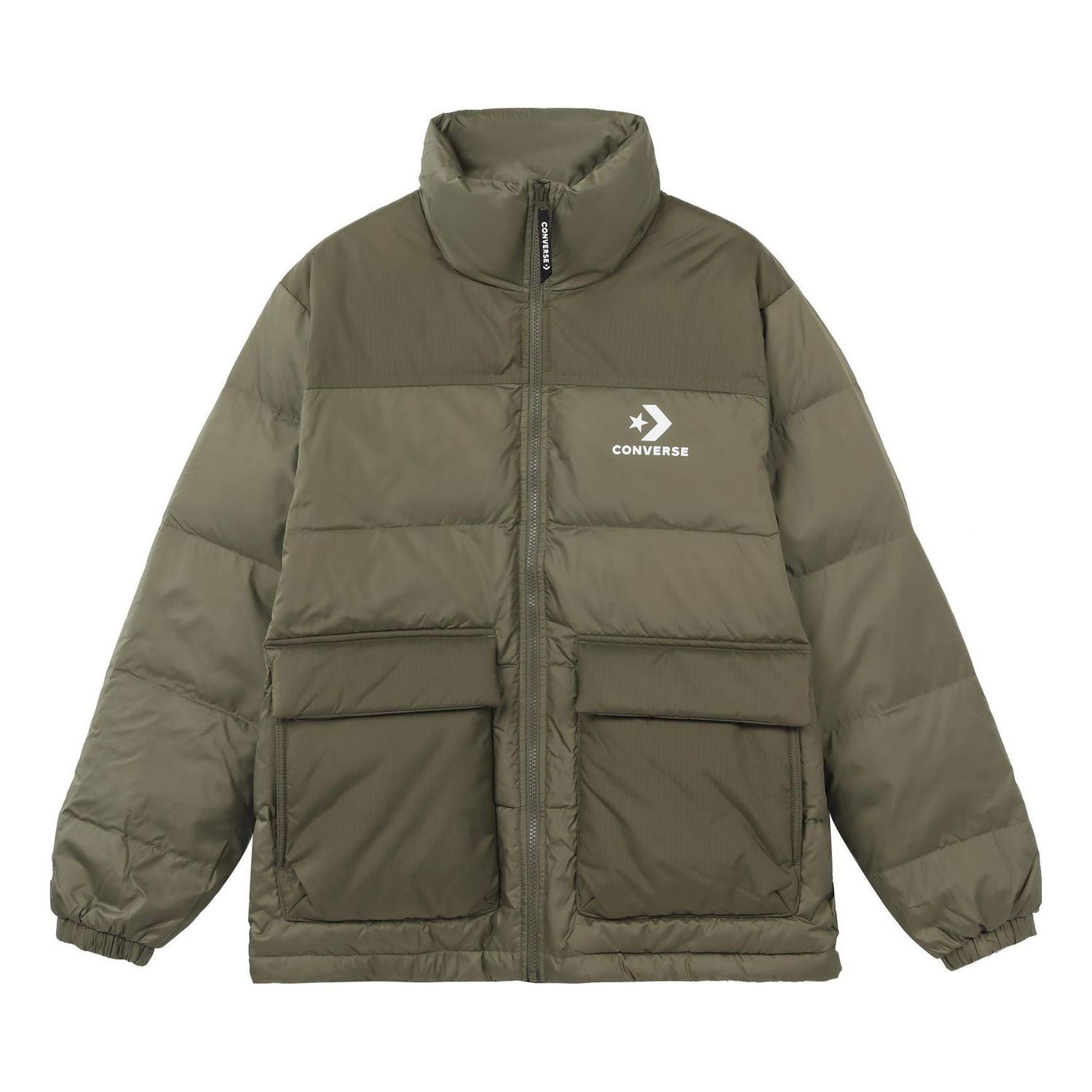 Prešívaná bunda Converse Chevron Down Jacket Zelené | 10023755-A04, 0