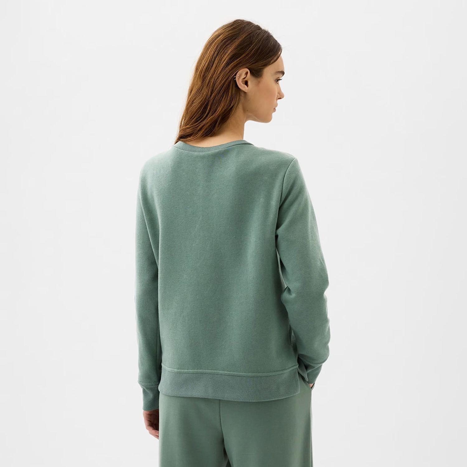Mikina GAP Logo Sweatshirt Laurel Wreath Green Zelené | 885265-00, 1
