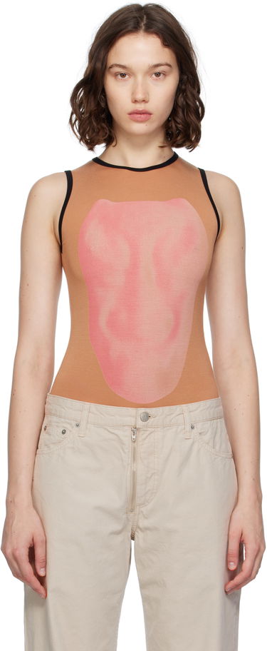 Body Baserange Baserange Alloy Sleeveless Bodysuit Béžová | BSAL-BA-AU25, 0