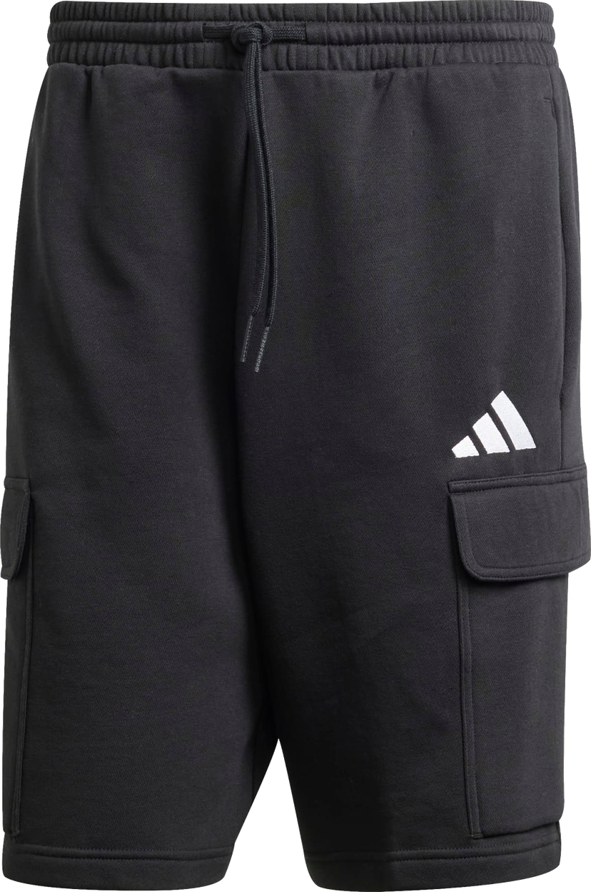 Šortky adidas Originals Essentials Feelcozy Fleece Cargo Shorts Čierna | je3869
