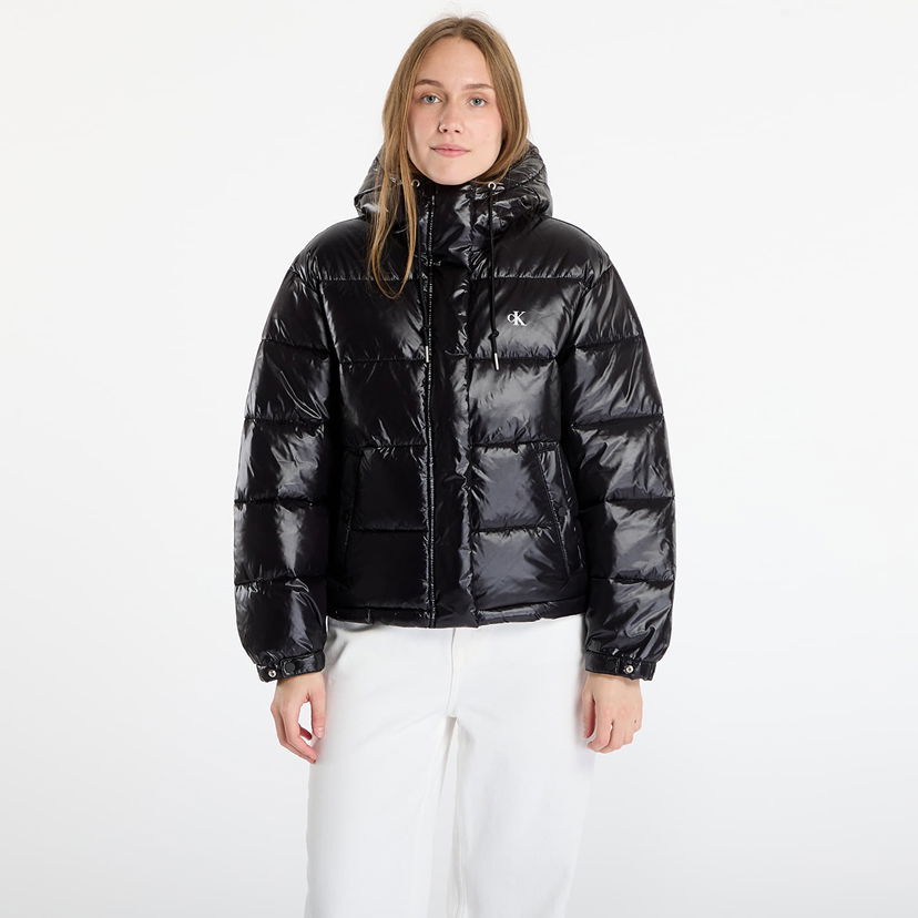 Prešívaná bunda CALVIN KLEIN Shine Puffer Jacket Čierna | LV047D505G UB1