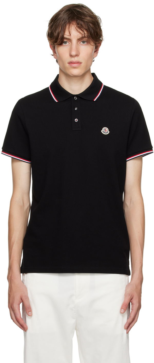 Polo tričko Moncler Patch Polo Čierna | I20918A7030084556, 0