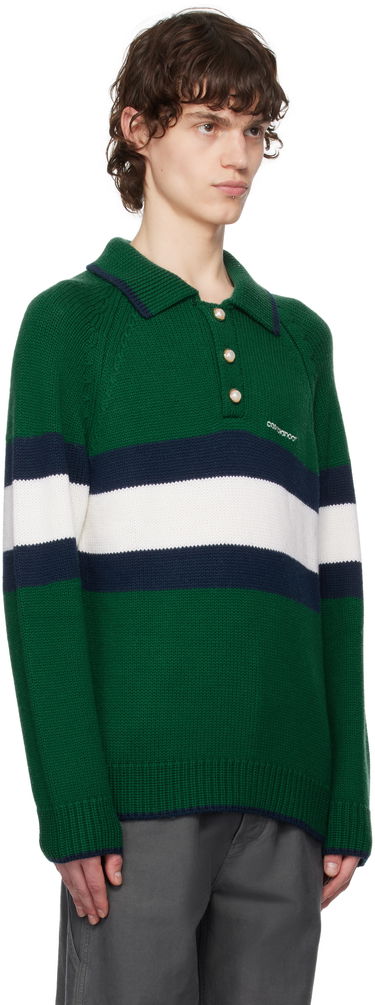 Polo tričko Casablanca Color Block Polo Zelené | MPS25-KW-827-01, 4