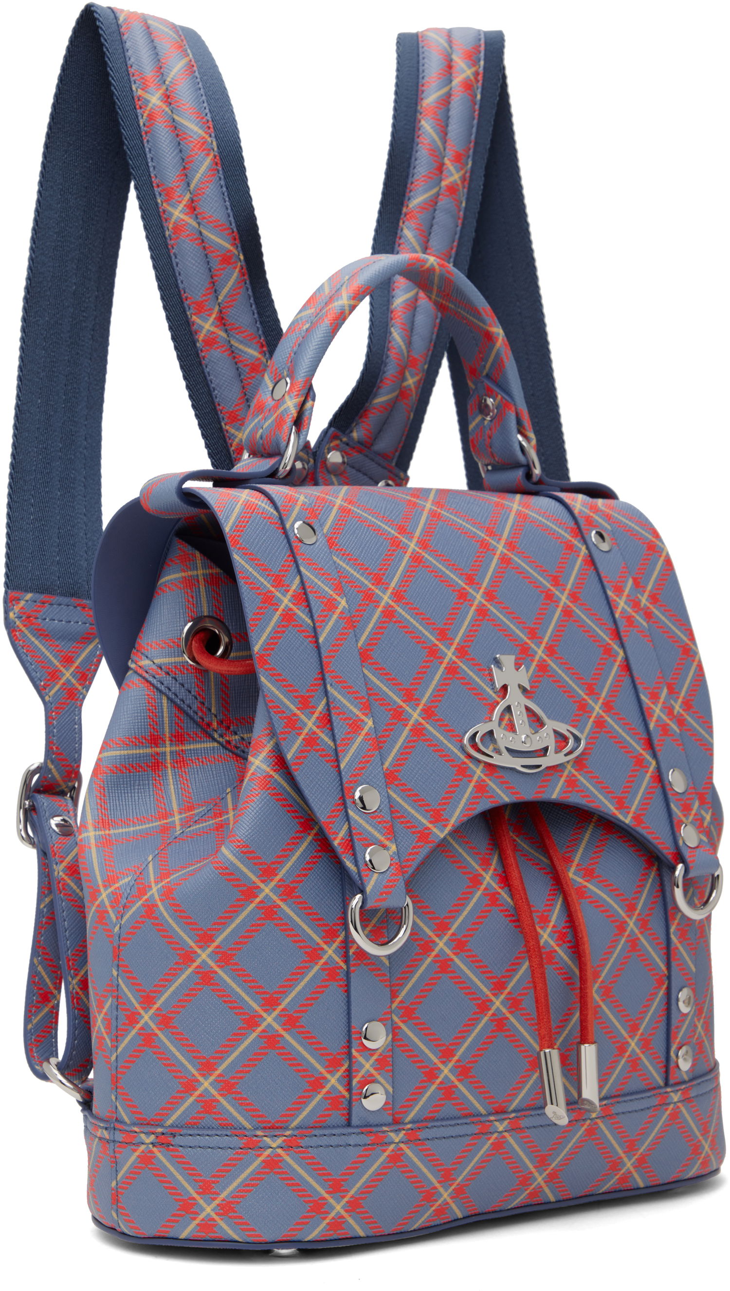 Batoh Vivienne Westwood Vivienne Westwood Small Max Plaid Backpack Modrá | 4A030006U-S0022-, 1