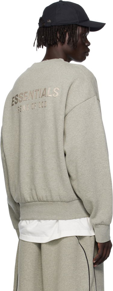 Mikina Fear of God Fear of God ESSENTIALS Classic Fit Fleece Crewneck Sweatshirt Šedá | 192SP252045F, 2