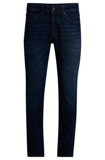 Džínsy BOSS Delaware Slim-Fit Comfort-Stretch Jeans Modrá | 50524018, 0