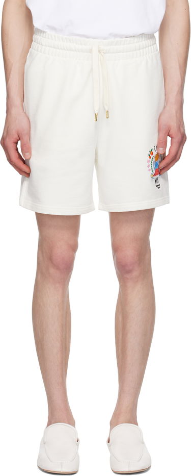 Šortky Casablanca Casablanca 'Casa Way' Mountain Sweat Shorts Biela | MPF25-JTR-003-04, 0