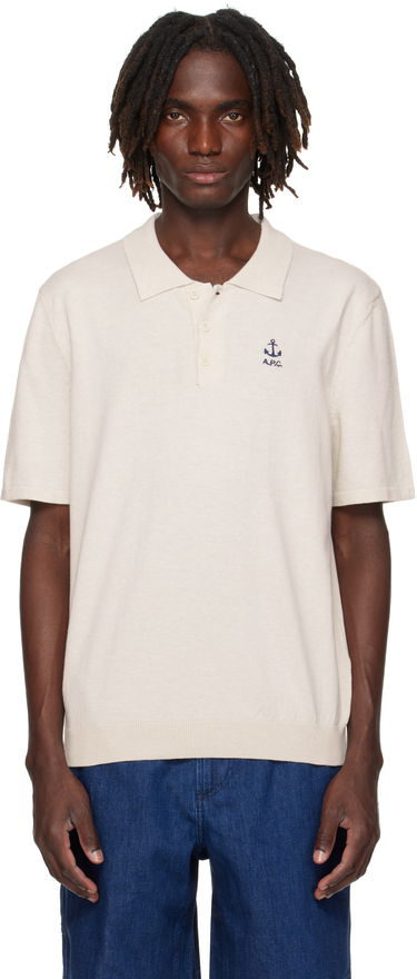 Polo tričko A.P.C. A.P.C. Octave Knit Polo Béžová | COGDK-H23415, 0