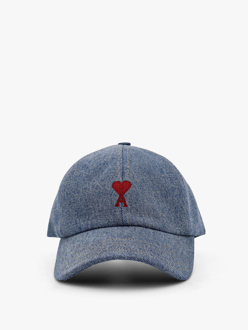Šiltovka AMI Denim Baseball Cap Ami Paris Modrá | UCP116DE0046480