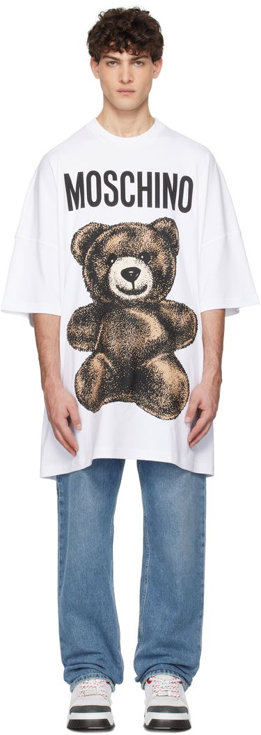 Tričko Moschino Moschino Oversized Maxi Teddy Bear T-Shirt Biela | 251ZZV071202441001, 0