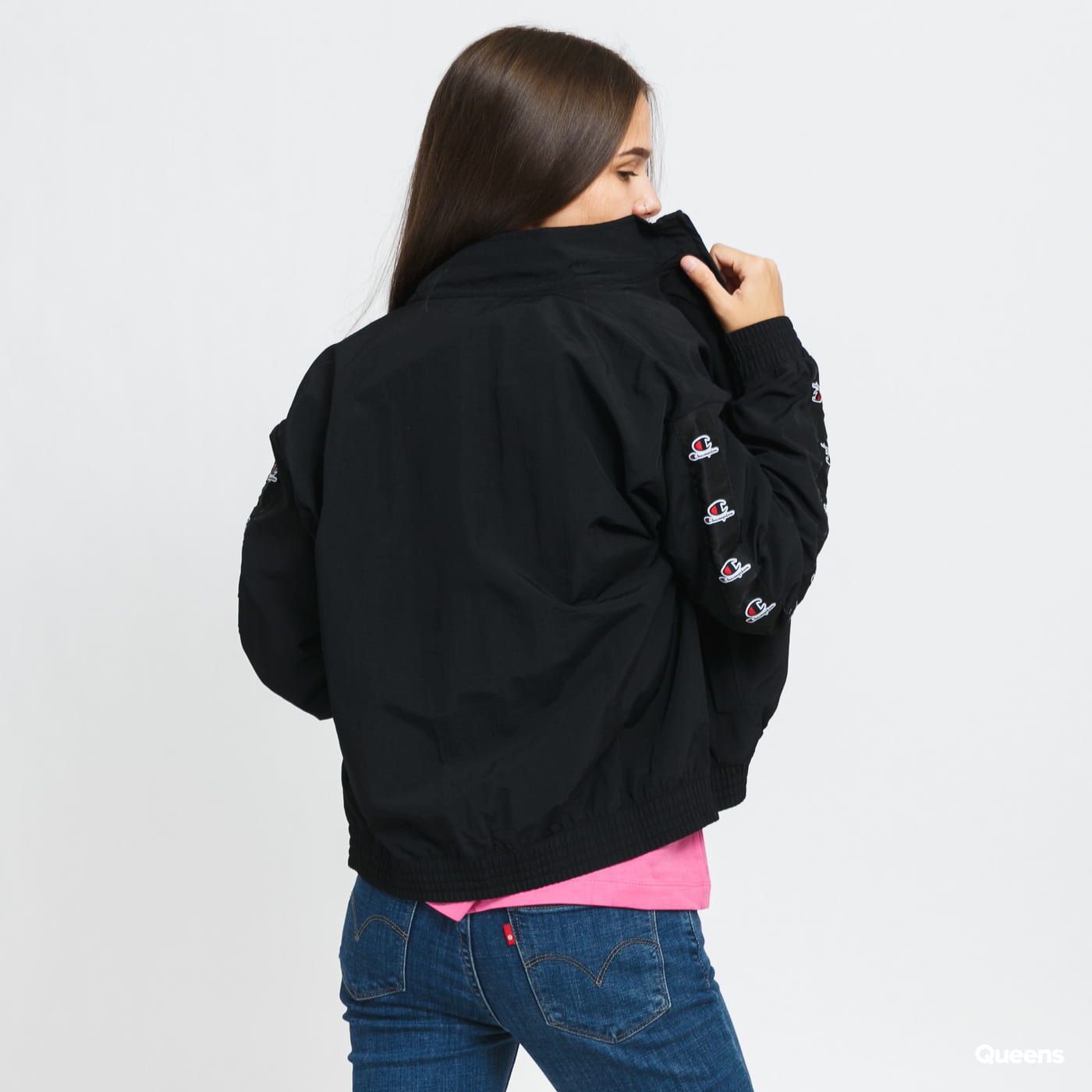 Vetrovka Champion Full Zip Top Čierna | 114562 KK001, 1