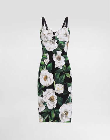 Šaty Dolce & Gabbana Dolce & Gabbana Gardenia Print Midi Dress Rôznofarebný | F6R3OTFSSK2HN5JB, 0
