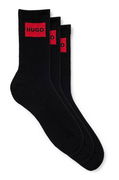 Three-Pack of Short Socks with Logo Labels, HUGO