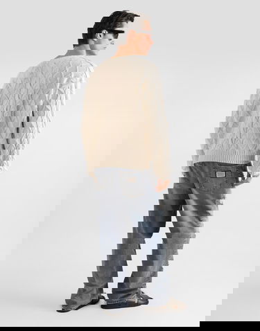 Sveter Dolce & Gabbana Classic Signature Collection Pullover with Interwoven Pattern, Heritage and Innovation Crafted for Timeless Sophistication Béžová | GXX37ZJGMFLA3791, 2