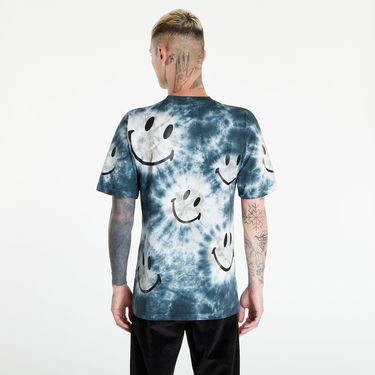 Tričko MARKET Smiley Shibori Dye Tee Modrá | 399001107 black, 4